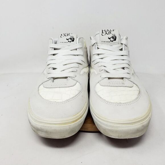 Vans Half Cab Shoes Men 11.5 White Croc Print Retro Classic Mid Skate Sneaker - Picture 3 of 13